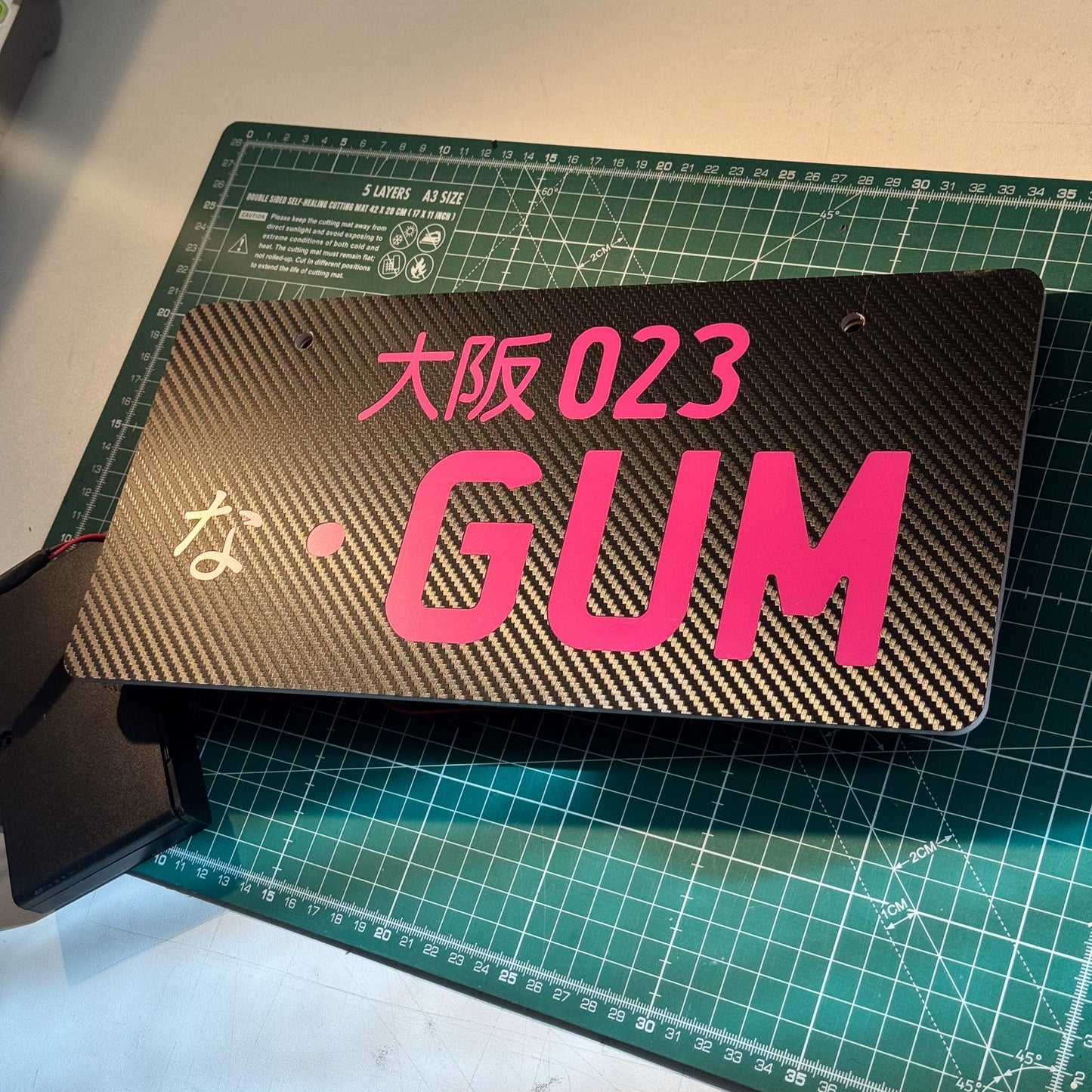 BRAND / LOGO Glowing Number Plates (Custom)