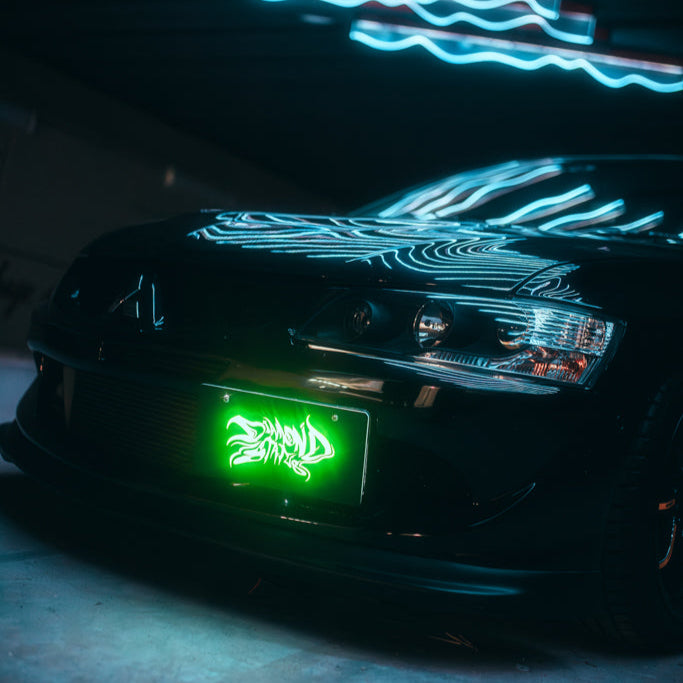 BRAND / LOGO Glowing Number Plates (Custom)
