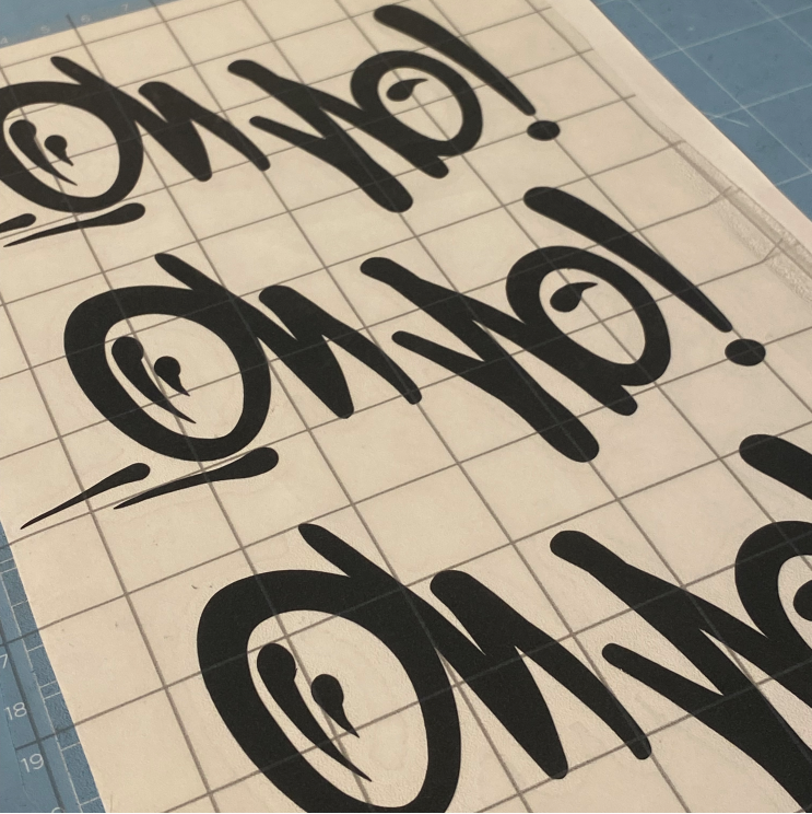 oh.no! sticker - vinyl sticker