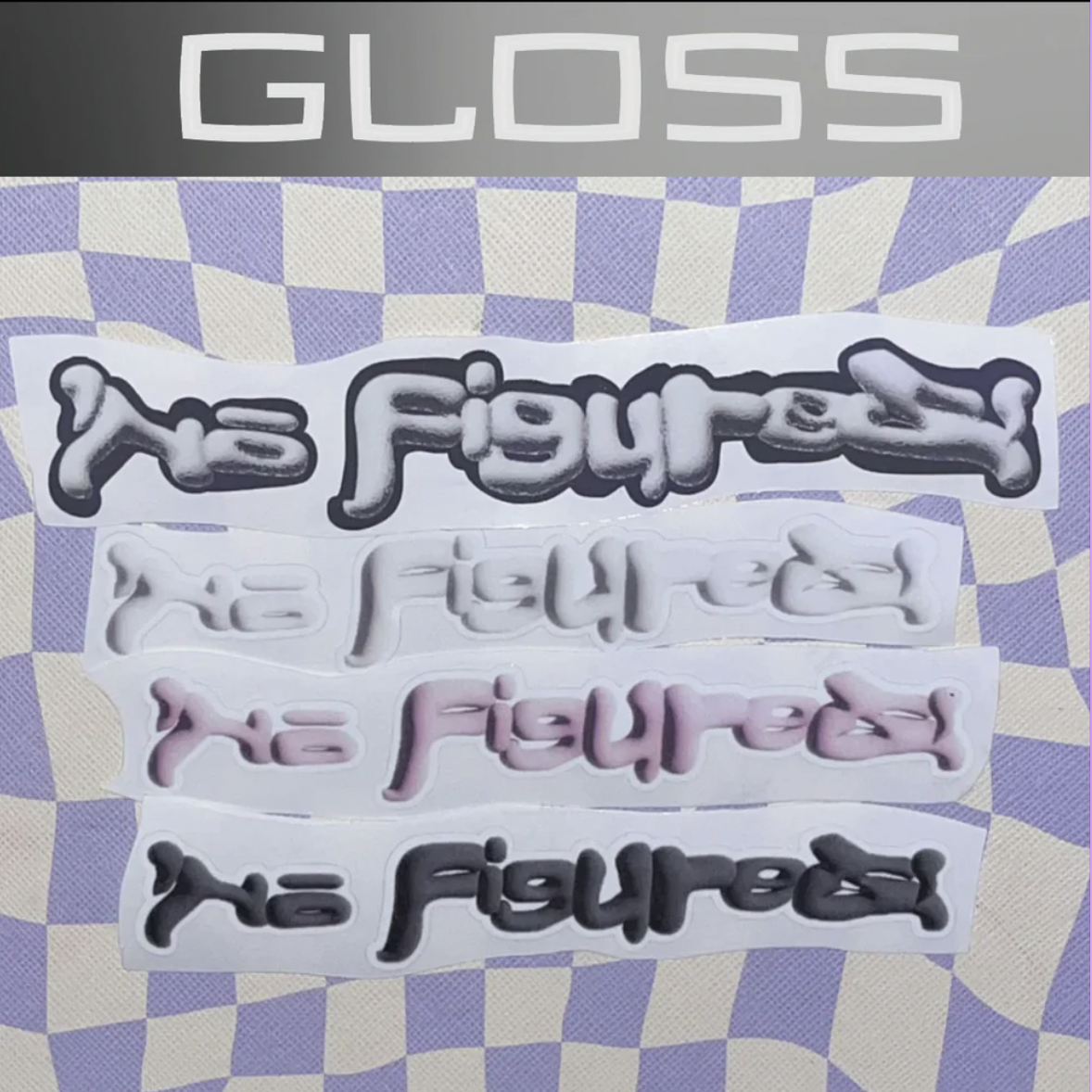 no.figures 3d mini stickers