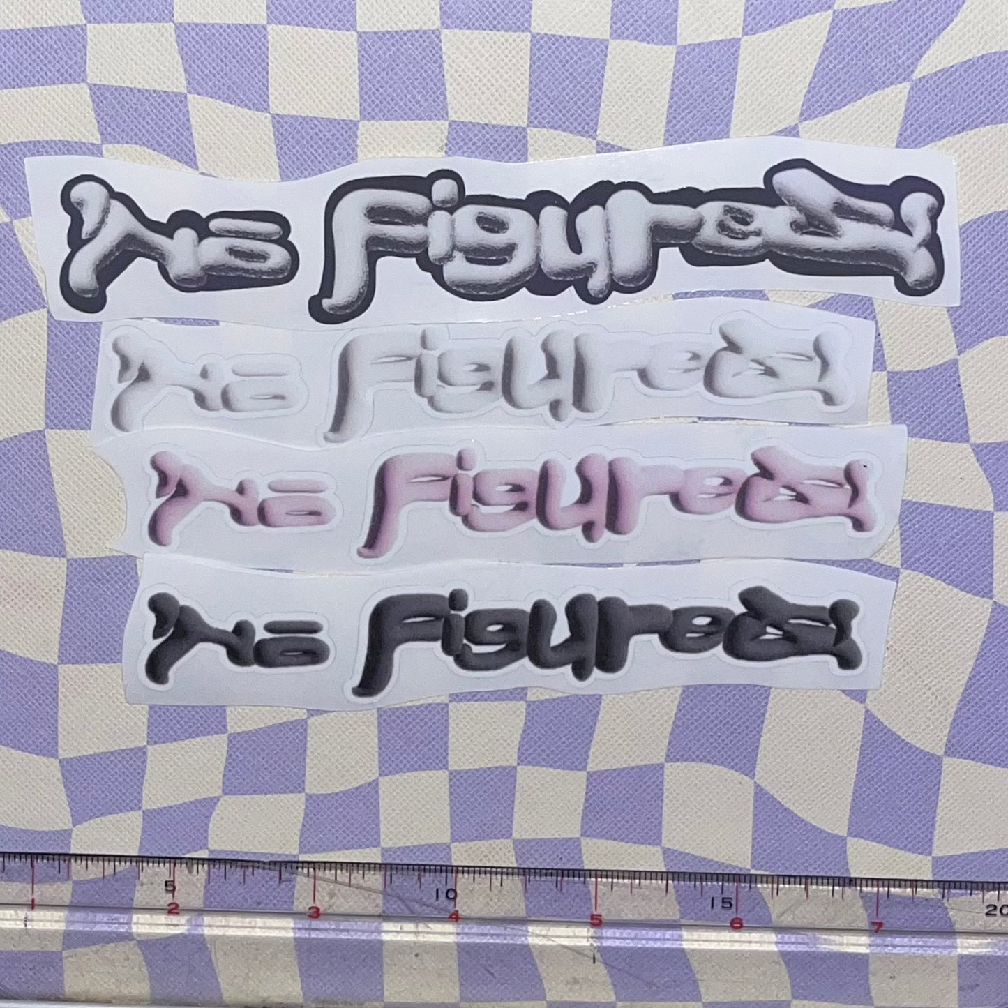no.figures 3d mini stickers