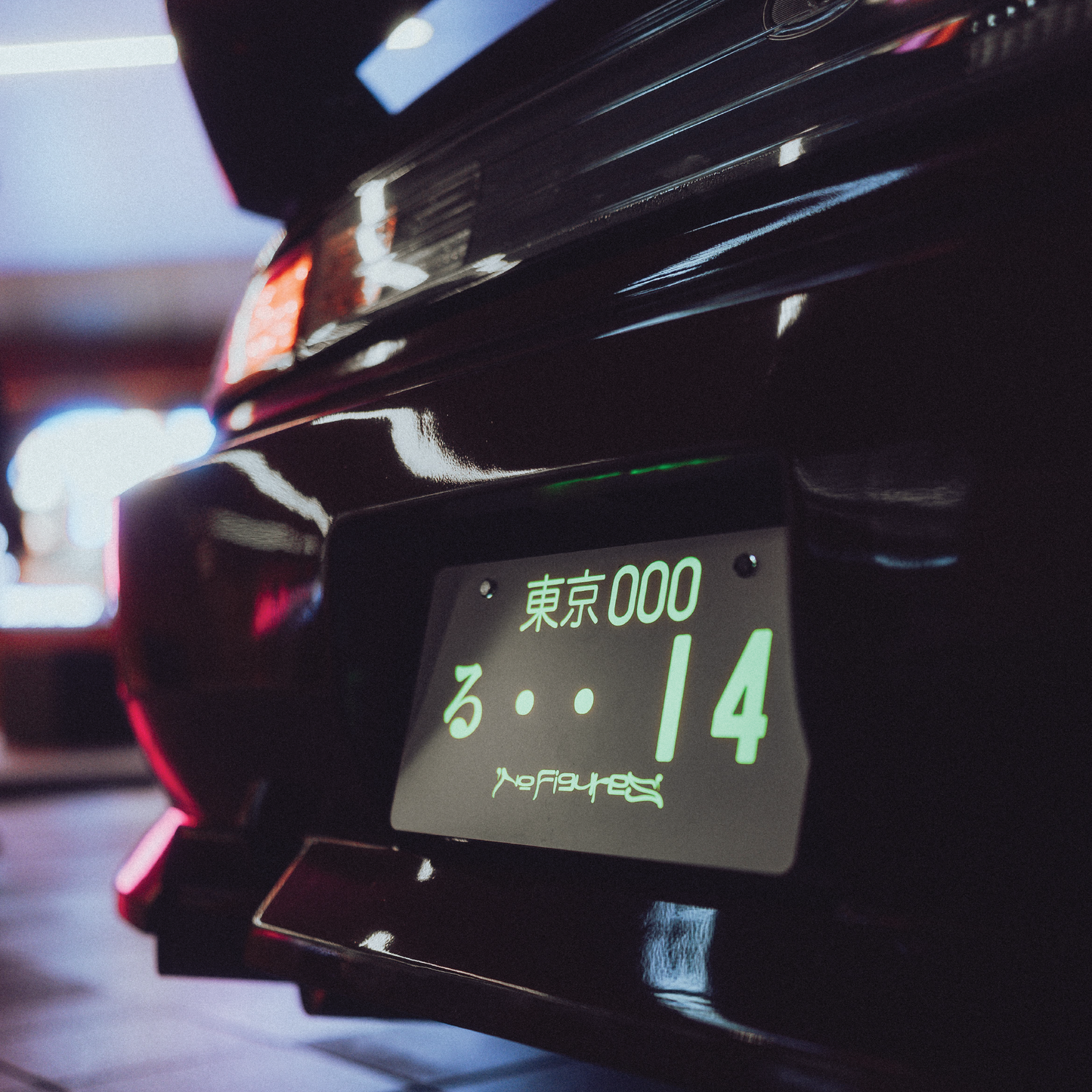 CUSTOM GLOWING NUMBER PLATES